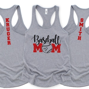 baseball mom personalized Tank Top baseball mom custom shirt baseball mom Tank baseball mom  baseball shirts baseball mom shirts