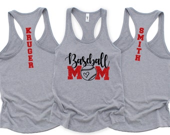 baseball mom personalized Tank Top baseball mom custom shirt baseball mom Tank baseball mom  baseball shirts baseball mom shirts