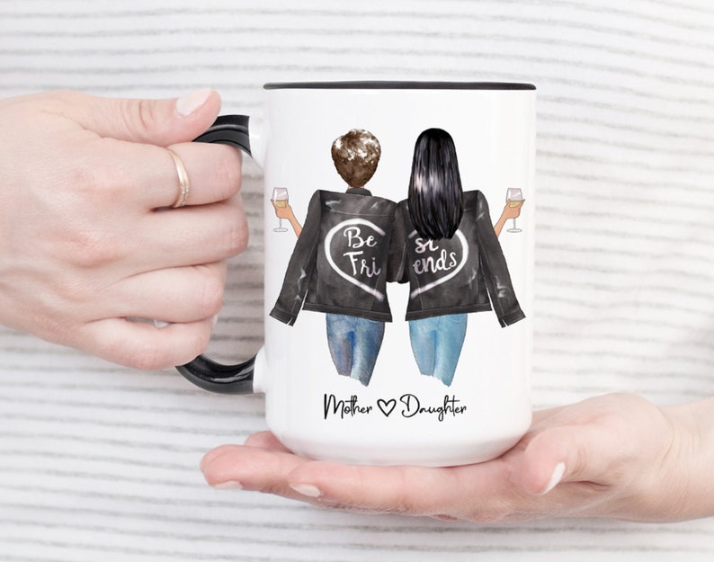 Personalized Mom Mug, Mom Birthday Gift From Daughter, Mothers Day Gift For Mom, Custom Mom And Daughter Gift, Daughter Gift From Mom image 2