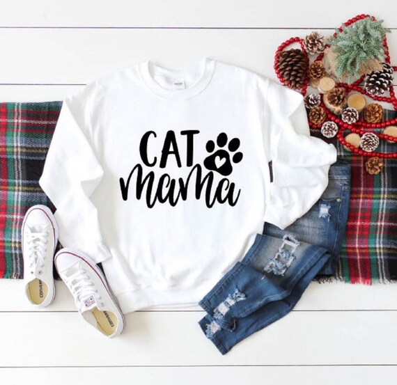 Cat mama sweatshirt Clearance