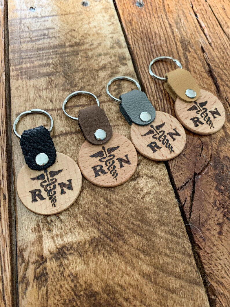 Nurse Keychain Nurse Gift Custom Wood Burn handmade | Etsy