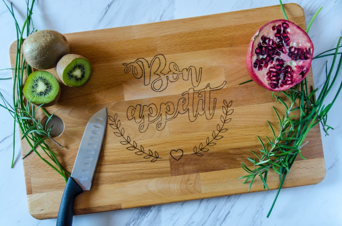 Cutting Board Custom Wood Burned Personalized Cutting Board Etsy Canada