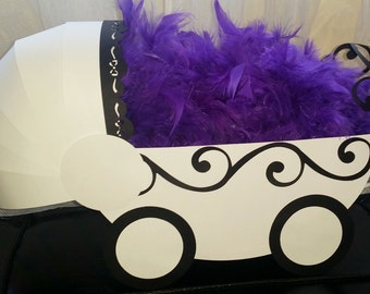 mini baby carriage centerpiece