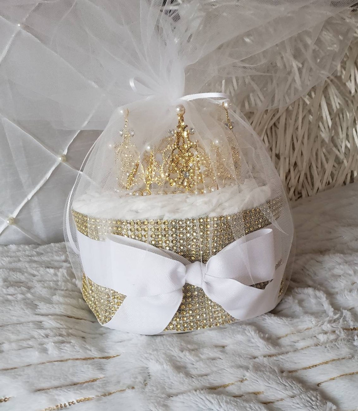 DUCHESS Tiara Diaper Cake Etsy