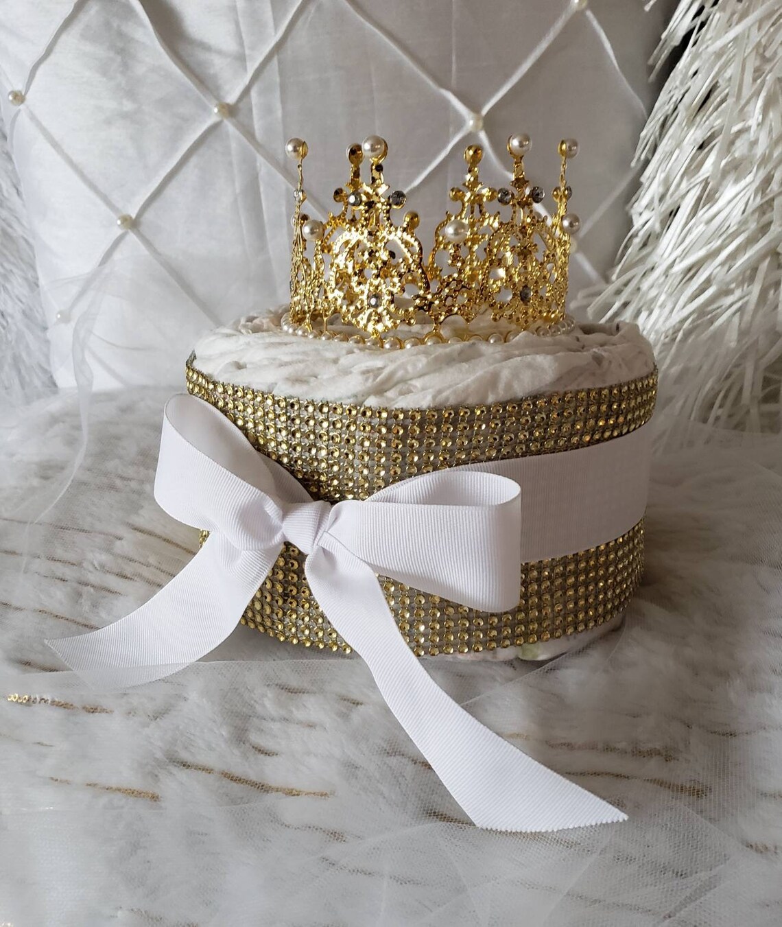 DUCHESS Tiara Diaper Cake Etsy