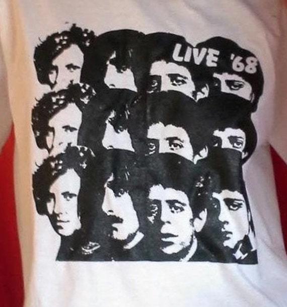 Velvet Underground Live '68 T-shirt - Lou Reed, John Cale - Hand