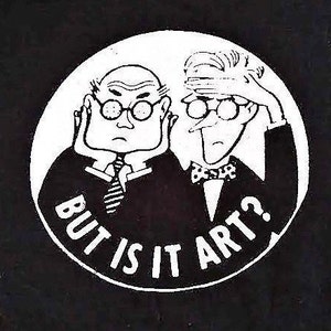 Choice of T-SHIRT or CREWNECK SWEATSHIRT &quot;But is it Art?&quot; Unworn Retro 1980s Shirt  Hand Screen Printed