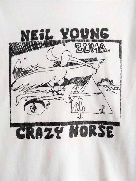 Neil Young & David Crosby Tシャツ Neil Young 'Zuma - Crazy Horse' Organic T shirt - NEW