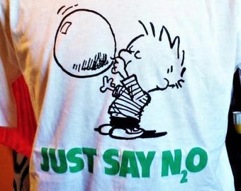 Just Say N2O T Shirt Deadhead Gift Unworn Retro Early &#39;90s Shakedown Street Lot Shirt Nitrous Oxide Tee laughing gas anesthetist