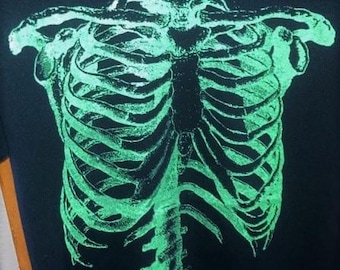 CAMISETA DE ESQUELETO Inspirada en la fiesta de disfraces de Halloween de Nigel Tufnel de Spinal Tap