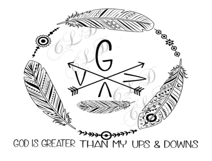 God is Greater Than My Ups & Downs Digital Download - Etsy