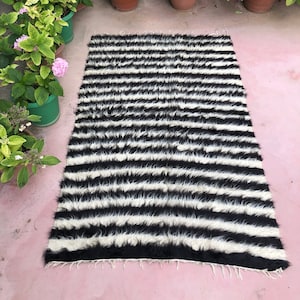 Turkse kelim tapijt, zwart-wit tapijt, 74 " x 47 ", gebied tapijt, decoratieve tapijt, vintage kilim tapijt, 118 x 185 cm, gratis verzending, Turkse tapijt