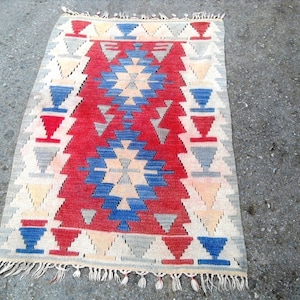 kilim dywan darmowa wysyłka VINTAGE TURECKI kilim anatolijski tkany ręcznie kilim dywan dekoracyjny kilim - ROZMIAR: 30&#39;&#39; X 46&#39;&#39; (76 cm X 116 cm)