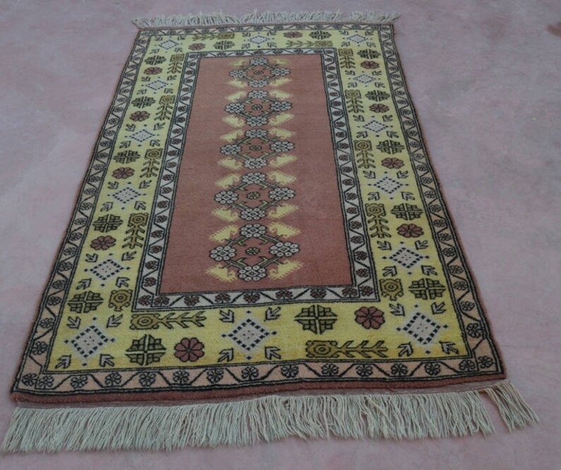 Boho Teppich Traditionelle Anatolian Rugs 80 X 50 Handgeknoteter