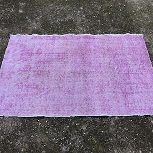 Overdyed rug, Mat rugs, Floor mats, Bohemian rug, Doormat Rug, 3.3 X 2.1 ft,  Vintage Rug, Turkish Rug, Entryway Rug, Small size rugs