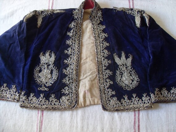 OTTOMAN blue velvet jacket