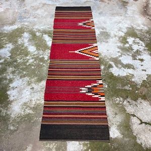 Vintage Kelim Teppich, Wollteppich, Kelimteppich, Kelimteppich, Wollteppich, 72 x 265 cm, Wollteppich, Kelimteppich,