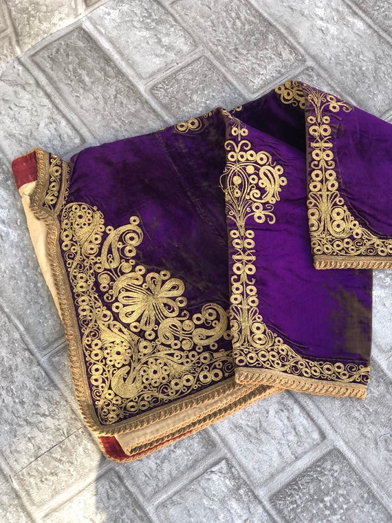 19th Silk velvet ottoman jacket , turkish jacket ,