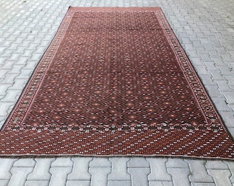 afghan woven large rug, large kilim rug, big kilim rug, 6.6 X 12 ft, housewarming gift, vintage kilim rug, ethnic decor, 80" X 144", tapis