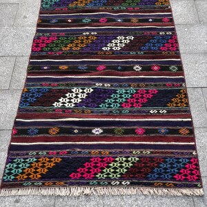 Kilim petit tapis de secteur de kilim petit tapis 68 x 35,2 » tapis décoratif de tapis de cru petit tapis coloré
