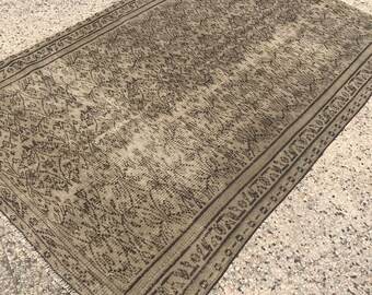 pastel rug Grey rug area rug oushak rug 4.8 ft X 7.7 ft decorative rug bohemian rug turkish kilim rug grey area rug 58,4" X 93,2" boho rug