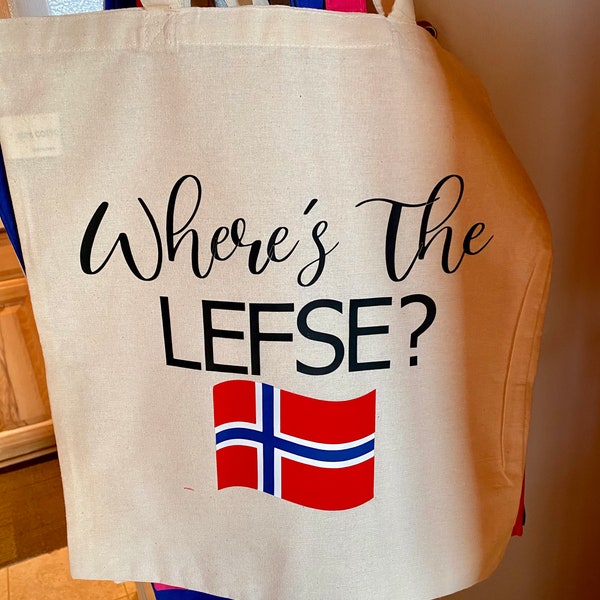 Where’s The Lefse Cotton Tote Bag!