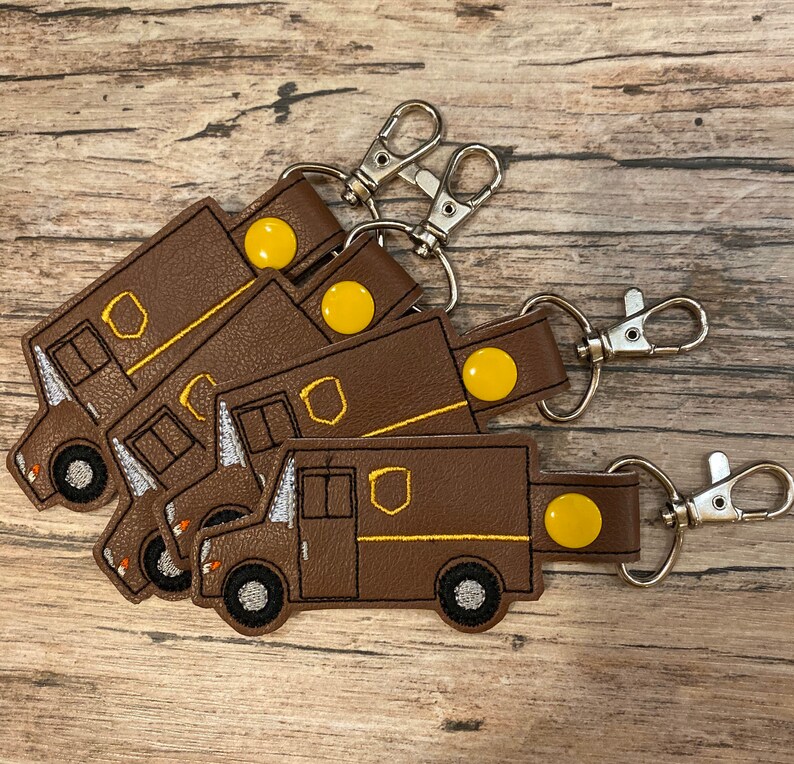 Brown UPS Truck Key Fob Etsy