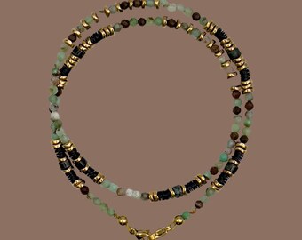 Kordel für Chrysopras-DIY-Halsketten.