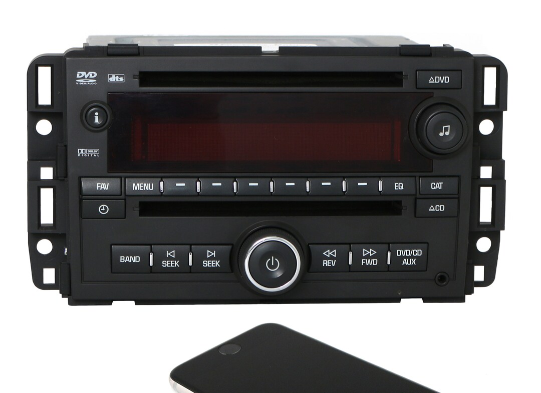 2007 GMC Acadia Am Fm CD DVD Player Auxiliary Input Radio With