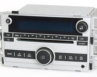 2007 Chevrolet Equinox Silver Am Fm CD Auxiliary Input Radio with Bluetooth Music Upgrade Part Number 15945856