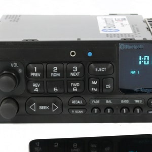 1995-2005 GMC Isuzu Chevrolet Car Am Fm Cassette Controls Radio w Auxiliary & Bluetooth Upgrade Modification Part Number: 638-01182-A-BT
