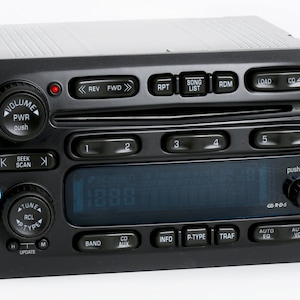 Chevy 2003-05 6 Disc CD Player Radio w Bluetooth Music 15196055 Avalanche Blazer S10 Escalade Express Sierra Silverado Suburban Yukon - UC6 image 2