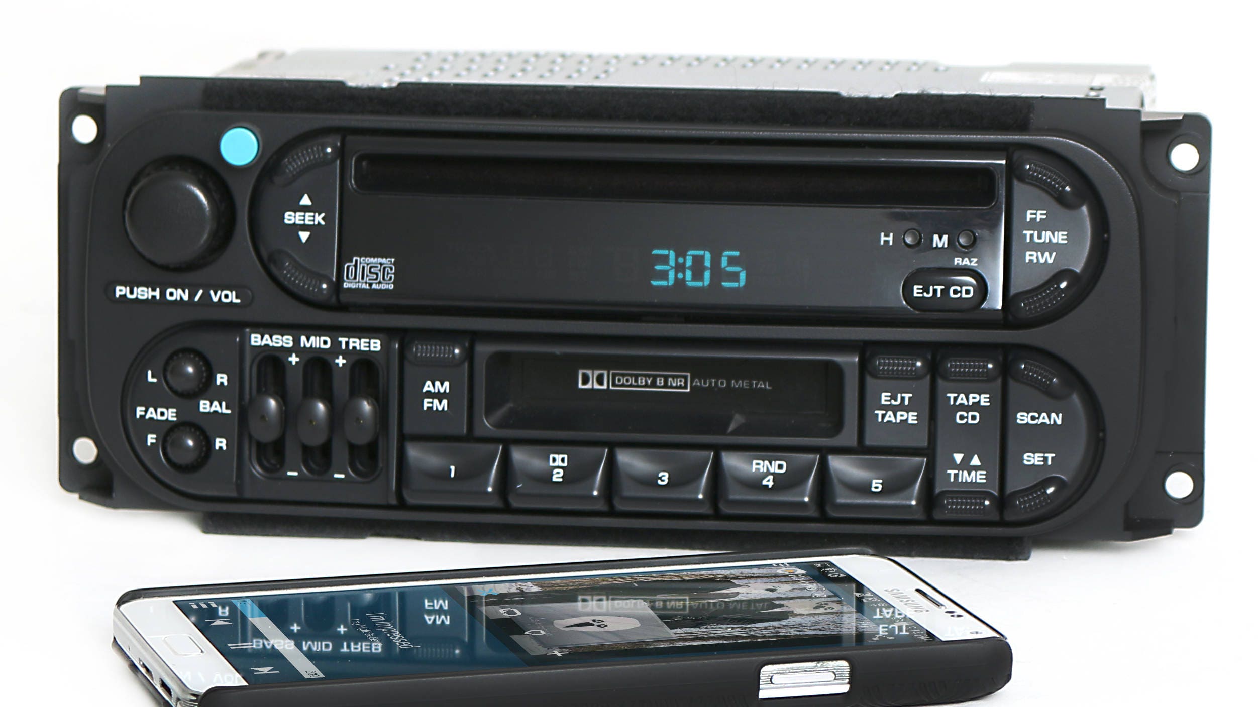 Chrysler Jeep 9802 AMFM CD Cassette Player W Bluetooth Music Etsy