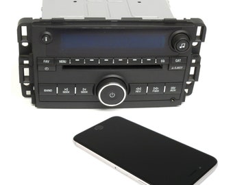 2007-2008 Chevrolet Monte Carlo Impala AM FM CD Auxiliary Radio With Bluetooth Input Upgrade Part Number 15951758