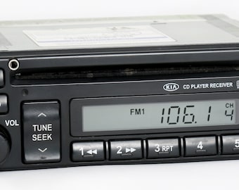 Kia Sedona 2002-2005 Radio Am Fm Cd Player Upgraded w Auxiliary Input on the Face Remanufactured and Upgraded Factory Oem - PN 1K5AD66860A