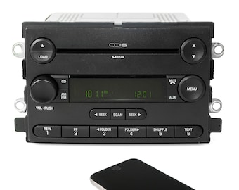 2006-2007 Ford Freestyle Am Fm 6 Disc CD Player with Bluetooth Music Upgrade Part Number:  6F9T-18C815-AC