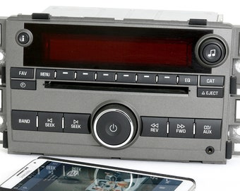Pontiac Torrent 2009 Gray Radio Am Fm CD Auxiliary Player Bluetooth Music Upgrade Part Number 25957003