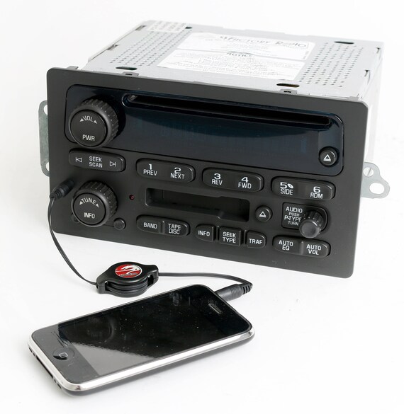 1 Factory Radio AM FM 6 CD Radio w Bluetooth Upgrade Compatible With 2003-05 GMC Chevrolet Truck 15196055