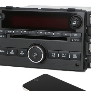 2007-2008 Pontiac Torrent Am Fm 6 Disc Radio With Auxiliary Input And Bluetooth Music Upgrade Part Number 15945860