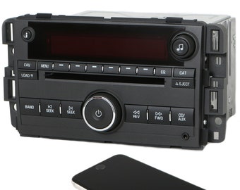 2007-2008 Pontiac Torrent Am Fm 6 Disc Radio With Auxiliary Input And Bluetooth Music Upgrade Part Number 15945860