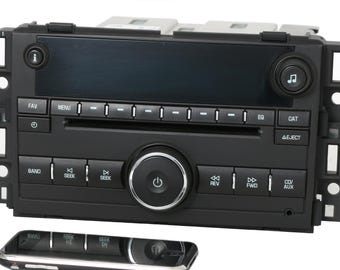 2007-2013 Chevrolet GMC Truck Van Am Fm CD Player Upgraded with Bluetooth Part Number: 25941137 Plastic - Unlocked