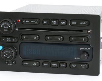 Gmc Chevy Truck 2005-09 AM FM 6 Disc CD Radio Upgraded w Bluetooth Music Capability 15234935 Escalade Sierra Silverado Suburban Tahoe Yukon