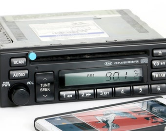 Kia Sedona 2002-2005 Radio Am Fm Cd Player Upgraded w Bluetooth Music Streaming Remanufactured and Upgraded Factory Oem - PN 1K5AD66860A