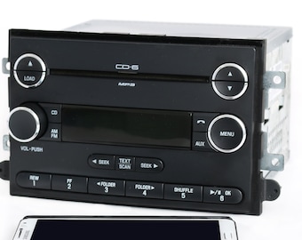 2006-2007 Ford Mercury Milan Radio Am Fm 6 Disc CD Player with Bluetooth Music Upgrade  6E5T-18C815-CL