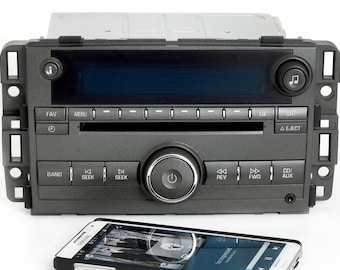 Buick Lucerne 2009-2010 Charcoal AM FM CD Radio with Auxiliary Input and Bluetooth Upgrade Part Number: 20763964