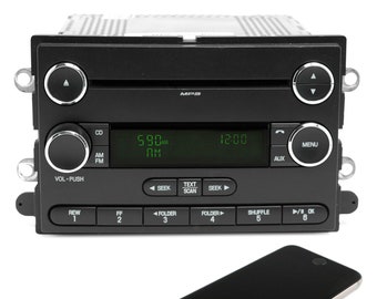 Mercury Ford 2008-2009 Sable Taurus Am Fm CD Radio with Bluetooth Upgrade Part Number 8G1T-18C869-FB