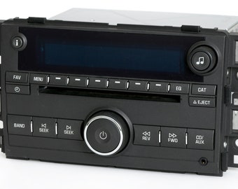 2006 Buick Lucerne Am Fm Single Disc Radio with Auxiliary Input And Bluetooth Music Upgrade Part Number 15871700