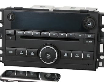 2007-2013 Chevrolet GMC Truck Van Am Fm CD Player Upgraded with Bluetooth Part Number 25941137 Plastic - Unlock