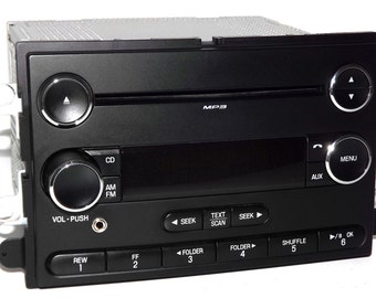 Ford Mercury 2008 to 2009 Am Fm mp3 Cd Radio Modified w Auxiliary Input - Remanufactured and Upgraded - 8G1T-18C869-FA - Taurus and Sable