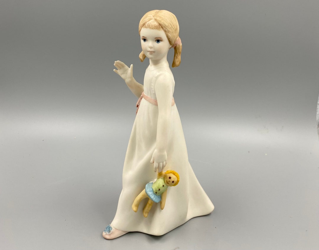 Vintage Cybis Porcelain Peter Pan's Wendy With Her Ragdoll - Etsy